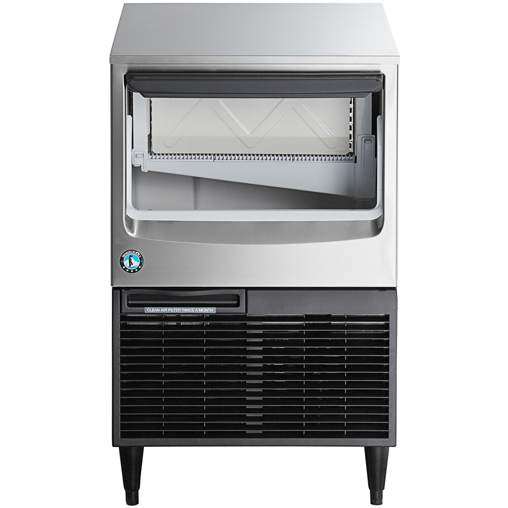 Hoshizaki KM-161BAK 23 3/4" ADA-Compliant Air-Cooled Undercounter Crescent Cube Ice Machine with 78 lb. Storage - 156 lb./Day