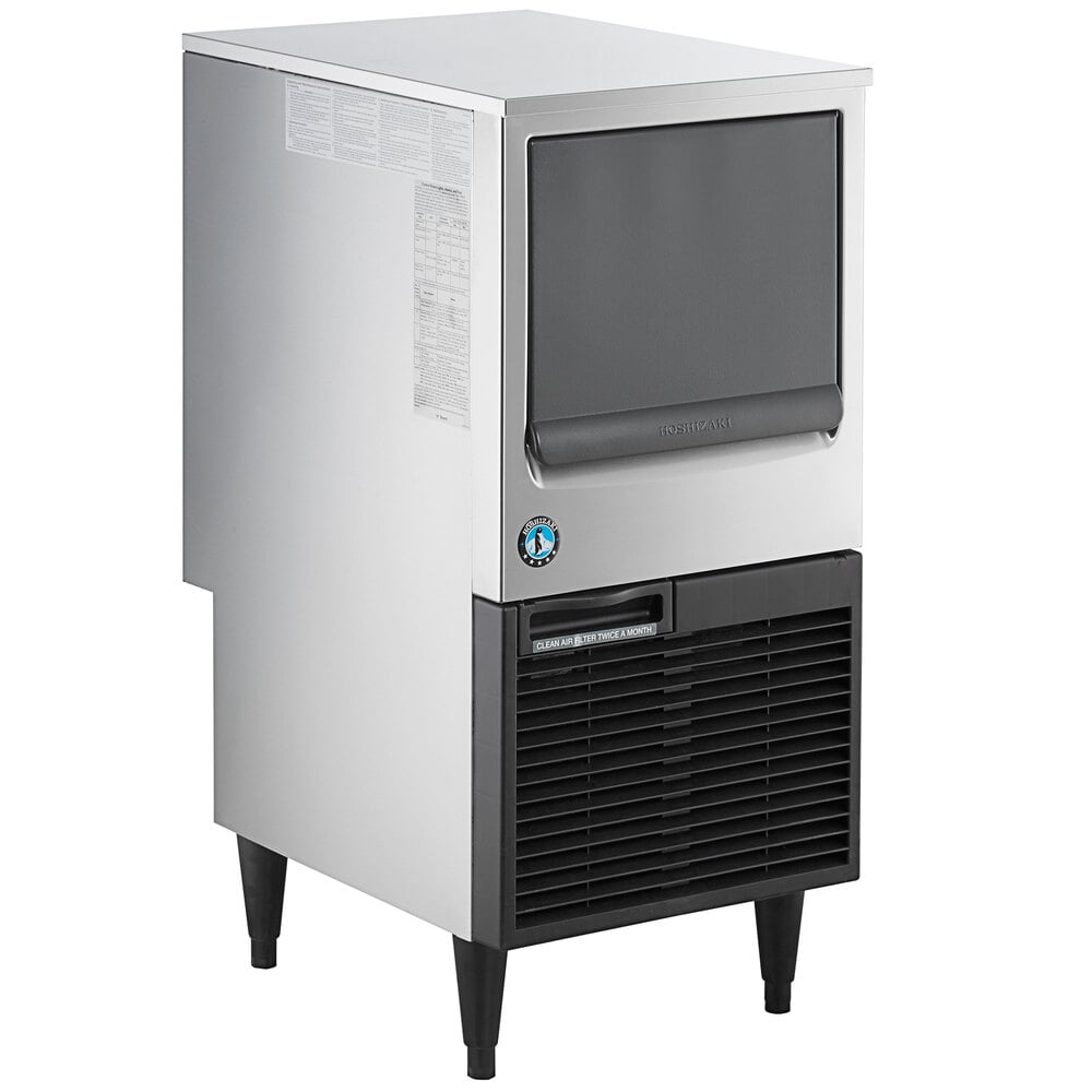 Hoshizaki KM-81BAK 17 3/4" ADA-Compliant Air-Cooled Undercounter Crescent Cube Ice Machine with 38 lb. Storage - 98 lb./Day