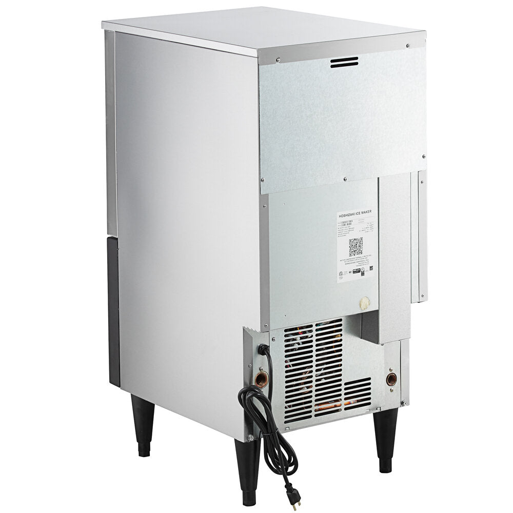 Hoshizaki KM-81BAK 17 3/4" ADA-Compliant Air-Cooled Undercounter Crescent Cube Ice Machine with 38 lb. Storage - 98 lb./Day