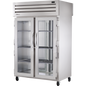 True STR2RPT-2G-2S-HC Pass-Thru Glass Front/Solid Rear Swing Doors Refrigerator with Hydrocarbon Refrigerant