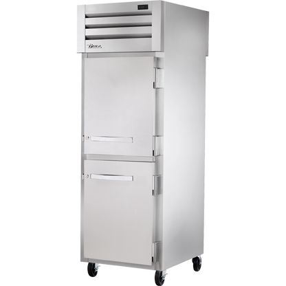 True STG1FPT-2HS-2HS Pass-Thru Solid Half Front/Solid Half Rear Swing Doors Freezer