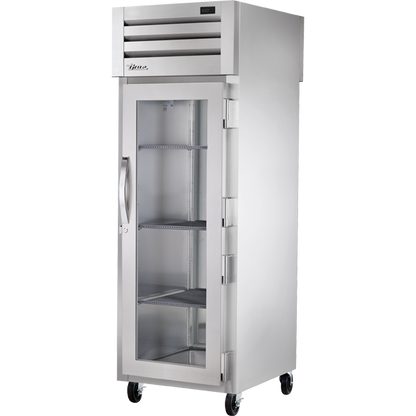 True STG1RPT-1G-1S-HC Pass-Thru Glass Front/Solid Rear Swing Doors Refrigerator with Hydrocarbon Refrigerant