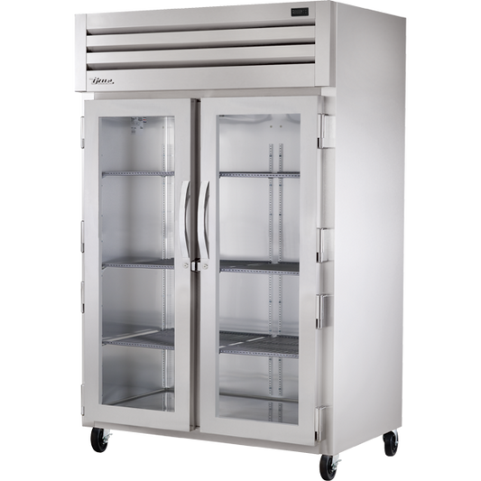 True STR2R-2G-HC Reach-In Glass Swing Door Refrigerator with Hydrocarbon Refrigerant