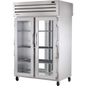 True STG2RPT-2G-2G-HC Pass-Thru Glass Front/Glass Rear Swing Doors Refrigerator with Hydrocarbon Refrigerant