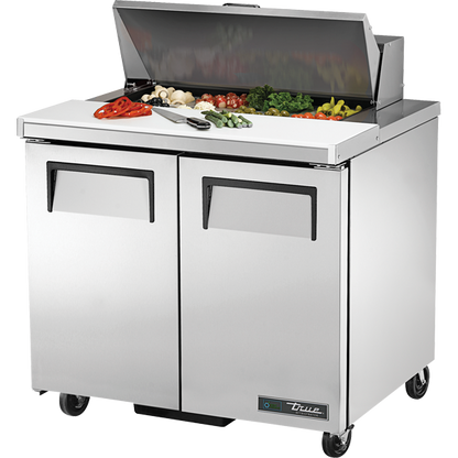 True TSSU-36-08-HC Solid Door Sandwich/Salad Unit with Hydrocarbon Refrigerant - view 2