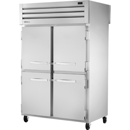 True STA2RPT-4HS-2S-HC Pass-Thru Solid Half Front/Solid Rear Swing Doors Refrigerator with Hydrocarbon Refrigerant
