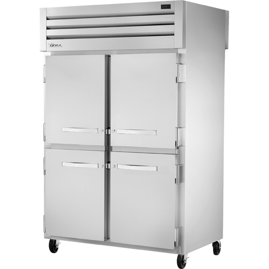 True STA2RPT-4HS-2S-HC Pass-Thru Solid Half Front/Solid Rear Swing Doors Refrigerator with Hydrocarbon Refrigerant