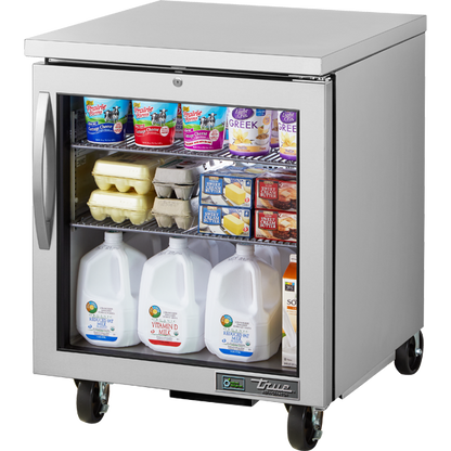True TUC-27G-HC~FGD01 Glass Door Refrigerator with Hydrocarbon Refrigerant - view 2
