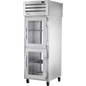 True STG1RPT-2HG-1G-HC Pass-Thru Half Glass Front/Glass Rear Swing Doors Refrigerator with Hydrocarbon Refrigerant