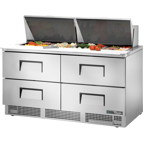 True TFP-64-24M-D-4-HC Drawered Food Prep Unit with Hydrocarbon Refrigerant