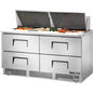 True TFP-64-24M-D-4-HC Drawered Food Prep Unit with Hydrocarbon Refrigerant