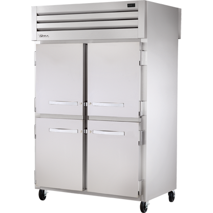 True STR2RPT-4HS-2S-HC Pass-Thru Solid Half Front/Solid Rear Swing Doors Refrigerator with Hydrocarbon Refrigerant
