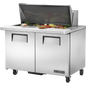 True TSSU-48-18M-B-HC Mega-Top Solid Door Sandwich/Salad Unit with Hydrocarbon Refrigerant