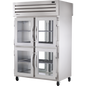 True STR2RPT-4HG-2G-HC Pass-Thru Glass Half Front/Glass Rear Swing Doors Refrigerator with Hydrocarbon Refrigerant
