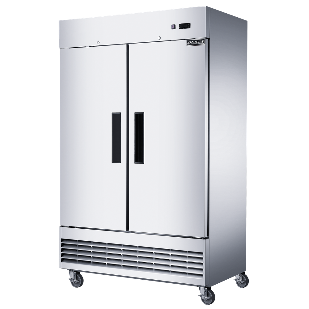 Dukers D47EF Compact 2-Door Commercial Freezer in Stainless Steel image 2