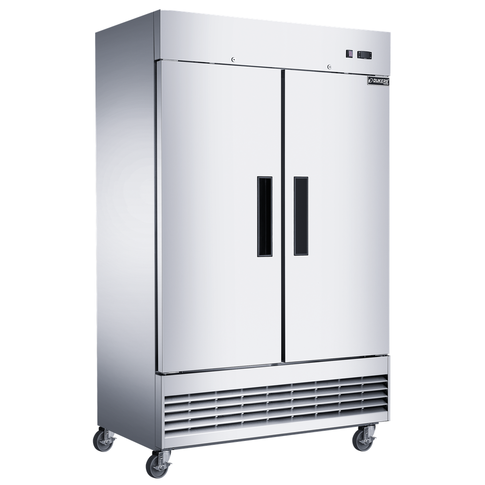 Dukers D47EF Compact 2-Door Commercial Freezer in Stainless Steel image 1