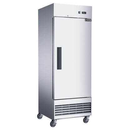 Dukers D28EF Compact Single Door Commercial Freezer in Stainless Steel image 1