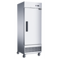 Dukers D28ER Compact Single Door Commercial Refrigerator in Stainless Steel image 1