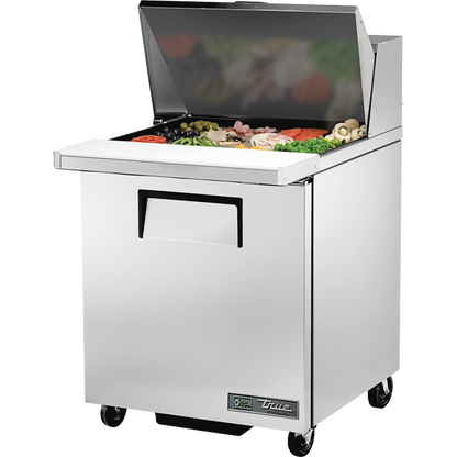 True TSSU-27-12M-C-HC Mega-Top Solid Door Sandwich/Salad Unit with Hydrocarbon Refrigerant