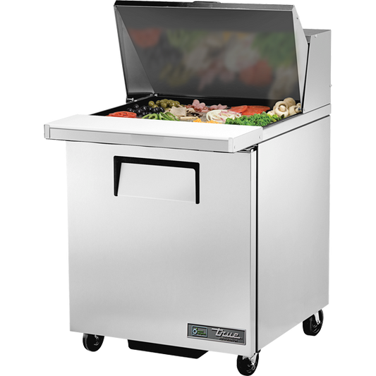 True TSSU-27-12M-C-HC Mega-Top Solid Door Sandwich/Salad Unit with Hydrocarbon Refrigerant