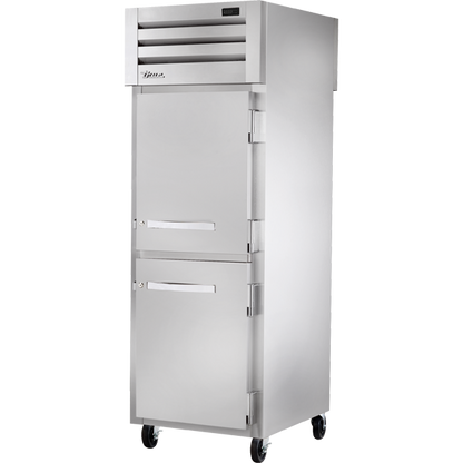 True STG1RPT-2HS-1S-HC Pass-Thru Solid Half Front/Solid Rear Swing Doors Refrigerator with Hydrocarbon Refrigerant - view 2