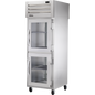 True STA1RPT-2HG-1S-HC Pass-Thru Half Glass Front/Solid Rear Swing Doors Refrigerator with Hydrocarbon Refrigerant