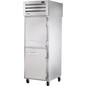True STA1FPT-2HS-2HS Pass-Thru Solid Half Front/Solid Half Rear Swing Doors Freezer