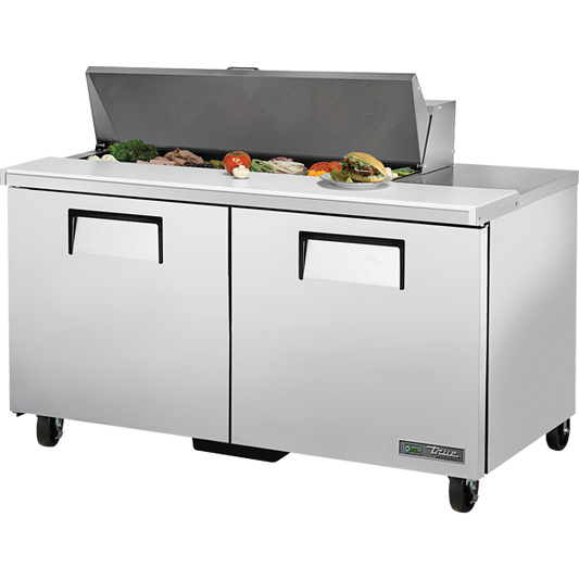 True TSSU-60-12-HC Solid Door Sandwich/Salad Unit with Hydrocarbon Refrigerant
