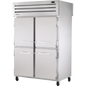 True STG2RPT-4HS-2G-HC Pass-Thru Solid Half Front/Glass Rear Swing Doors Refrigerator with Hydrocarbon Refrigerant