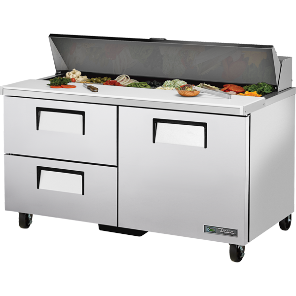 True TSSU-60-16D-2-HC Drawered Sandwich/Salad Unit with Hydrocarbon Refrigerant - view 2
