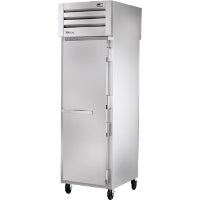 True STR1RPT-1S-1G-HC Pass-Thru Solid Front/Glass Rear Swing Doors Refrigerator with Hydrocarbon Refrigerant