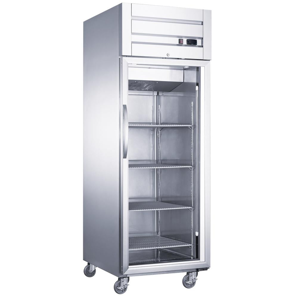 Dukers D28AR-GS1 Top Mount Single Glass Door Commercial Reach-in Refrigerator image 1