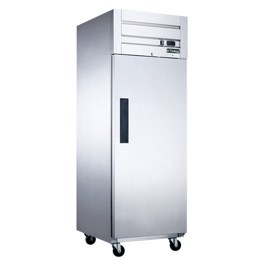 Dukers D28AF Commercial Single Door Top Mount Freezer in Stainless Steel image 1