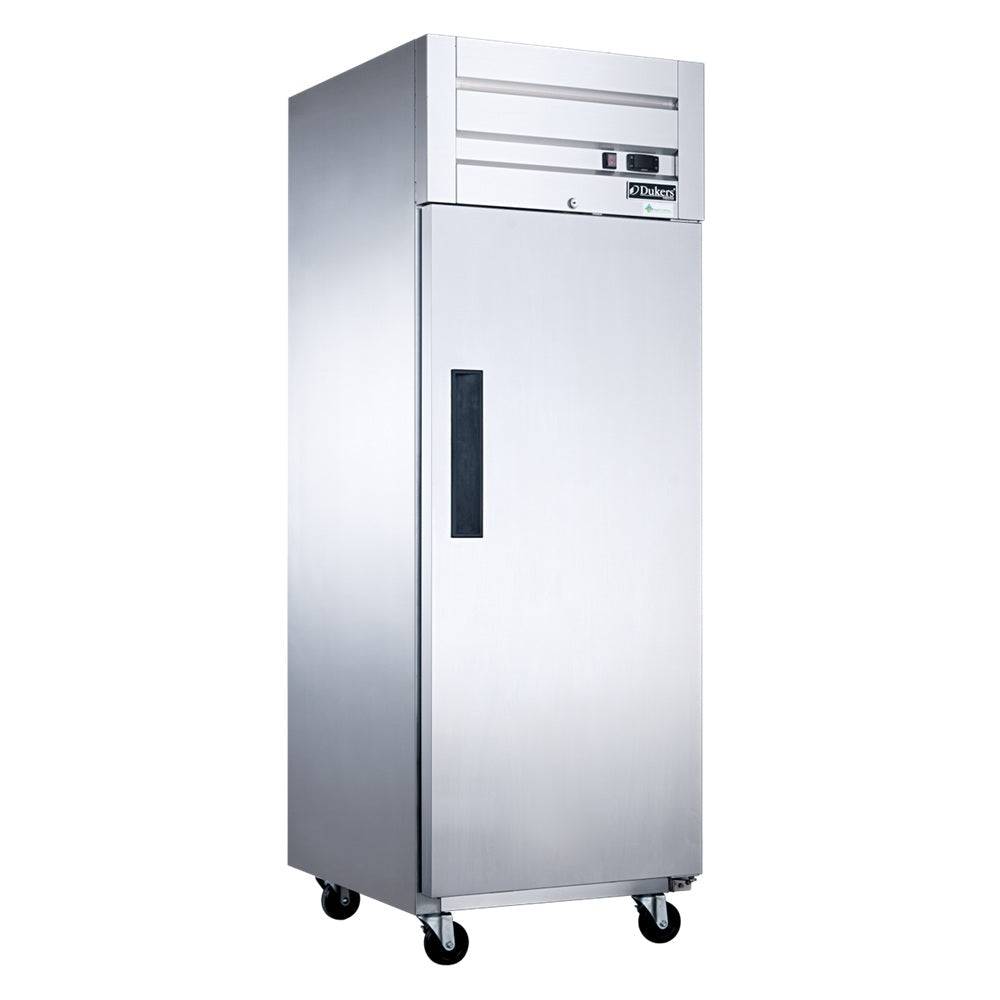 Dukers D28AR Commercial Single Door Top Mount Refrigerator in Stainless Steel image 1