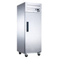 Dukers D28AR Commercial Single Door Top Mount Refrigerator in Stainless Steel image 1