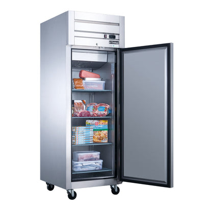 Dukers D28AF Commercial Single Door Top Mount Freezer in Stainless Steel image 2