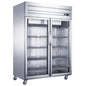 Dukers D55AR-GS2 Top Mount Glass 2-Door Commercial Reach-in Refrigerator image 1