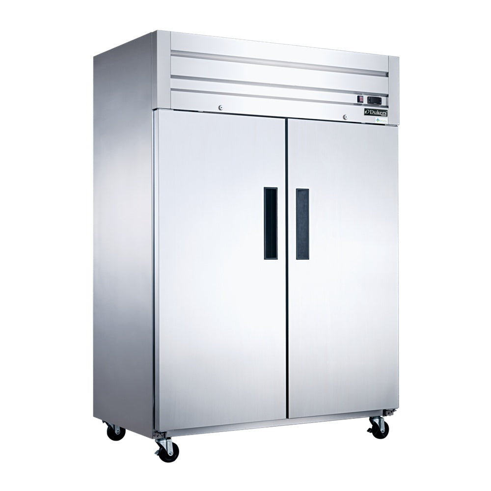 Dukers D55AF Commercial 2-Door Top Mount Freezer in Stainless Steel image 1