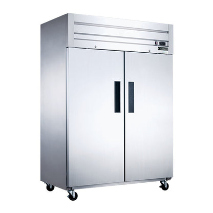 Dukers D55AF Commercial 2-Door Top Mount Freezer in Stainless Steel image 1