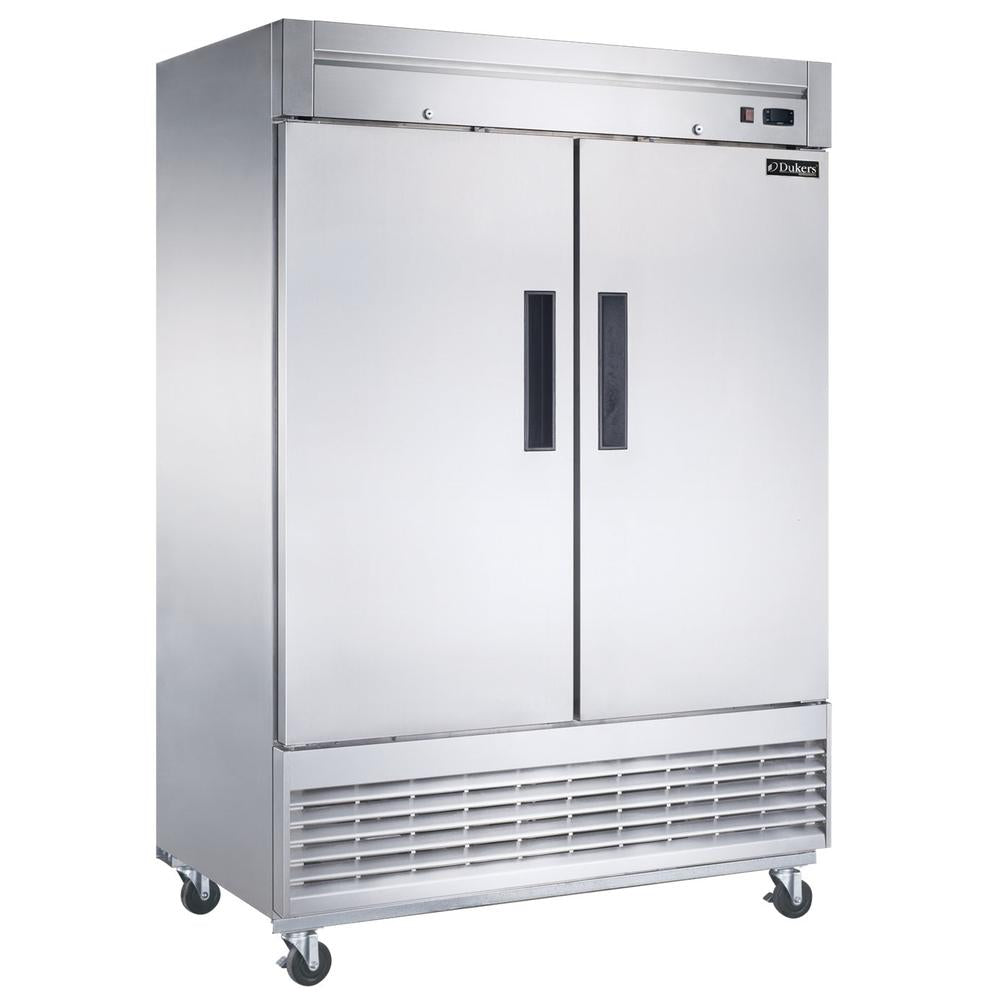 Dukers D55F 2-Door Commercial Freezer in Stainless Steel image 1
