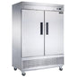 Dukers D55F 2-Door Commercial Freezer in Stainless Steel image 1