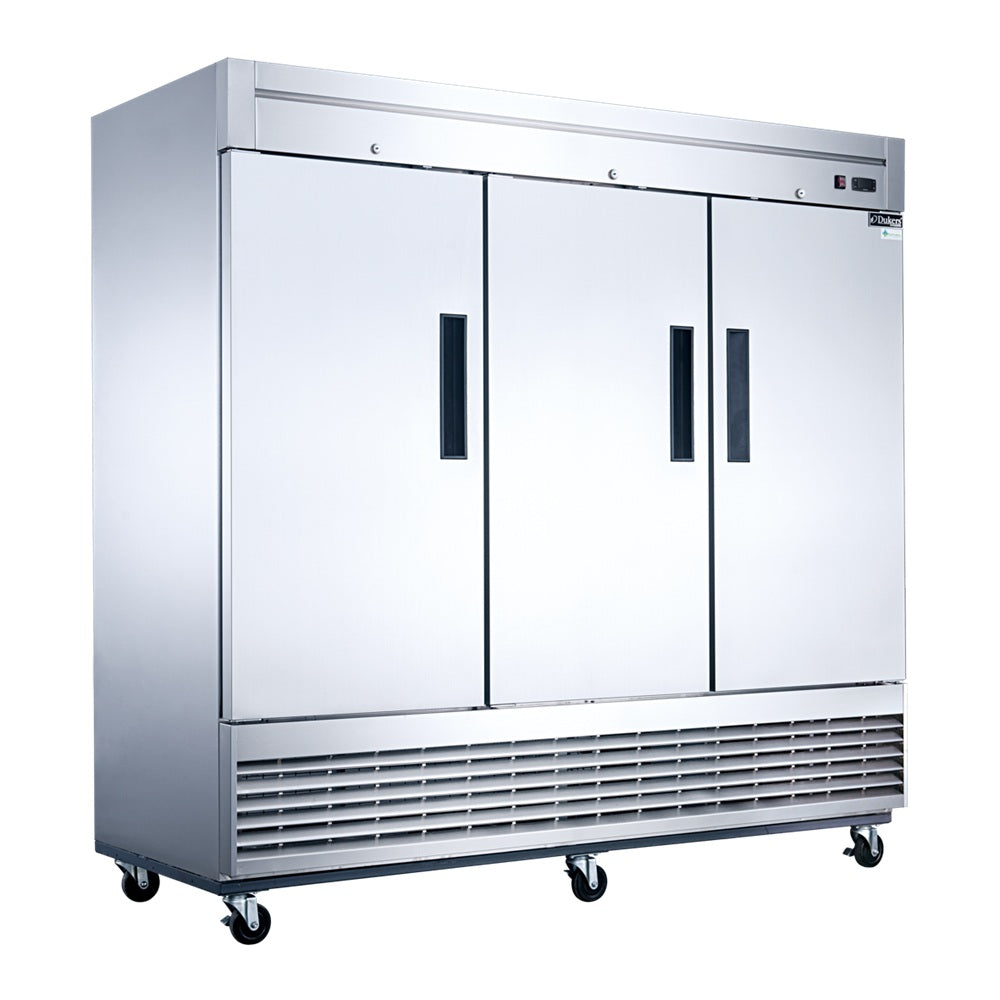 Dukers D83F 3-Door Commercial Freezer in Stainless Steel image 1