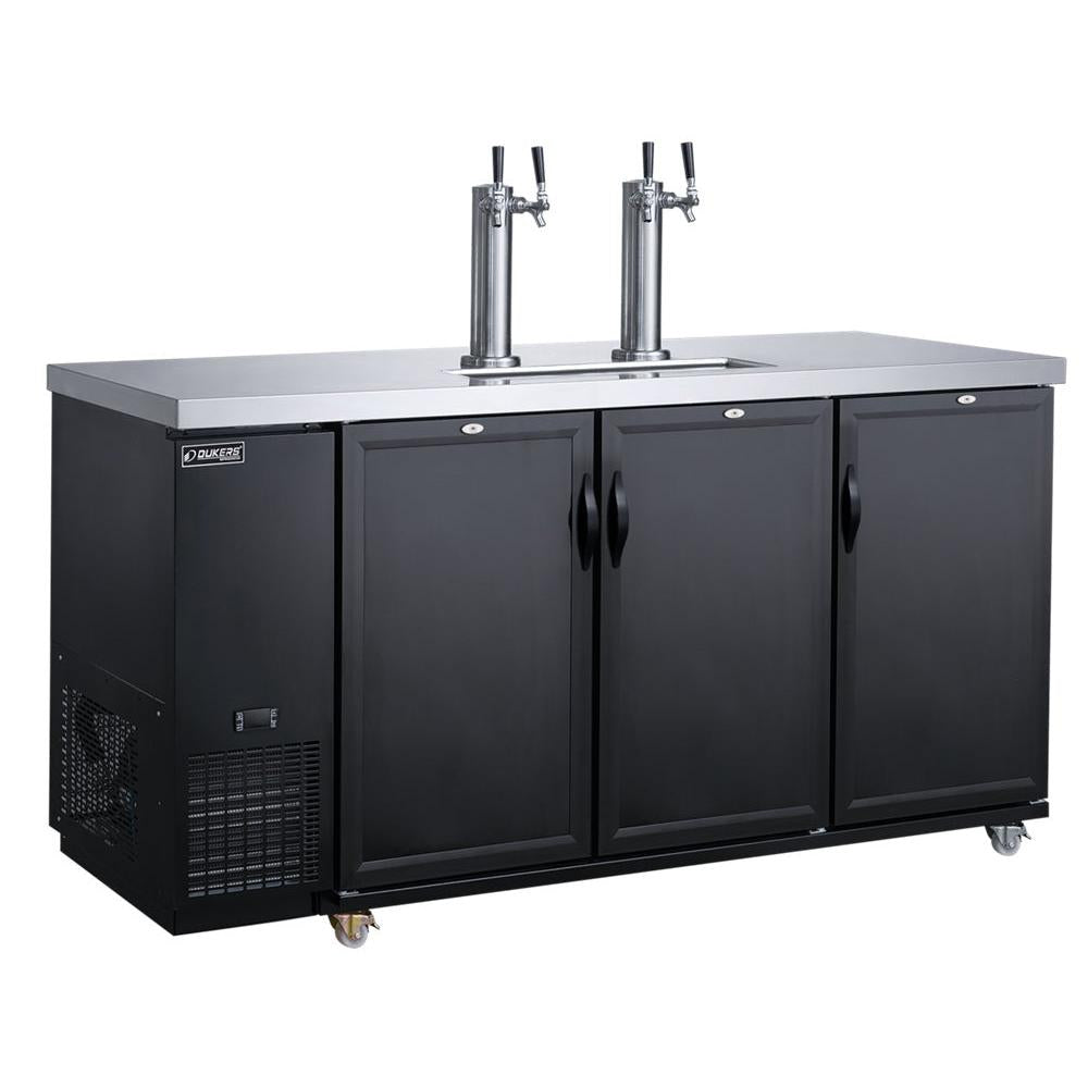 Dukers DKB72-M3 Dual Tap Kegerator Beer Dispenser image 1