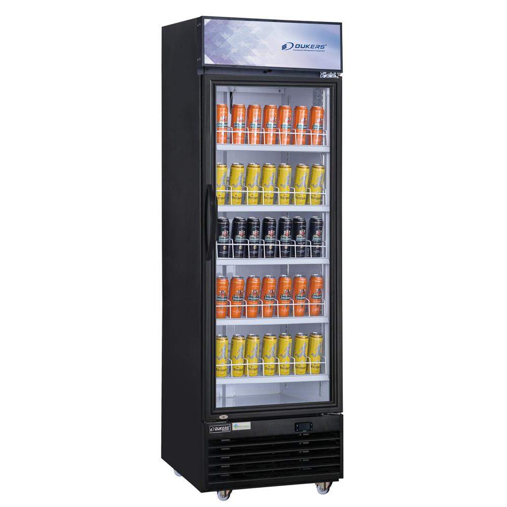 Dukers DSM-12R Commercial Single Glass Swing Door Merchandiser Refrigerator image 1