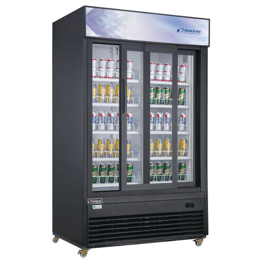 Dukers DSM-32SR Commercial Glass Sliding 2-Door Merchandiser Refrigerator image 1