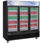 Dukers DSM-69R Commercial Glass Swing 3-Door Merchandiser Refrigerator image 1