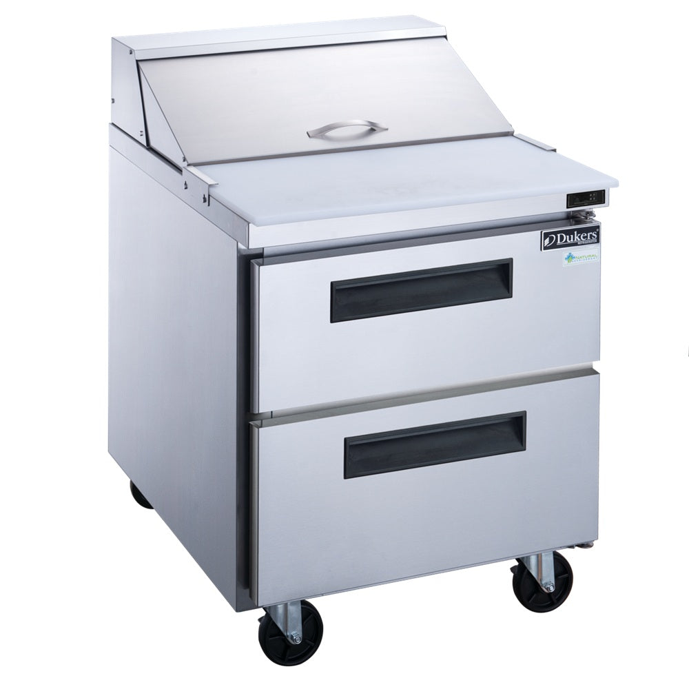 Dukers DSP29-12M-D2 2-Drawer Megatop Commercial Food Prep Table Refrigerator in Stainless Steel image 1