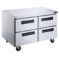 Dukers DUC48R-D4 4-Drawer Undercounter Commercial Refrigerator in Stainless Steel image 1