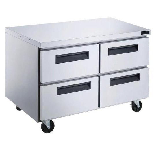 Dukers DUC60R-D4 4-Drawer Undercounter Commercial Refrigerator in Stainless Steel image 1
