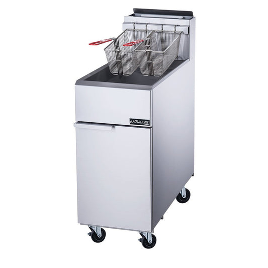 Dukers DCF3-NG Natural Gas Fryer with 3 Tube Burners image 1